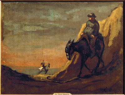 Don Quichote und Sancho Panza von Honore Daumier