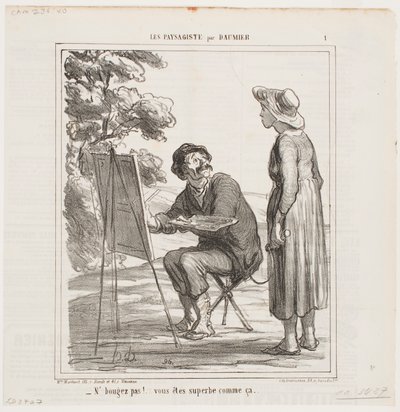 Beweg dich nicht... du bist großartig so... von Honoré Daumier