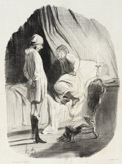 Eh! gut meine Didine, haben wir genug getanzt?... von Honoré Daumier