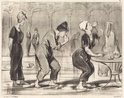 Zwischen zwei Tauchgängen von Honoré Daumier
