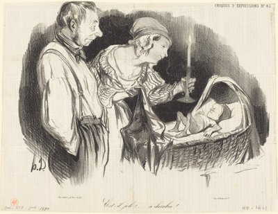Ist er hübsch!... dieser Cherub!... von Honoré Daumier