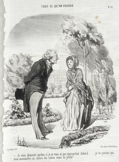 Ich bitte um Verzeihung, falls ich Sie nicht bemerkt habe... von Honoré Daumier