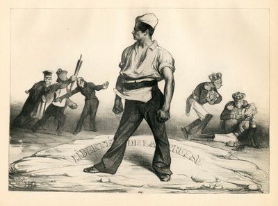 La Caricature (1830) politique, Satirique en N & B von Honoré Daumier