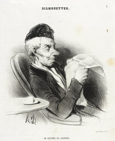 Die Zeitungslektüre von Honoré Daumier