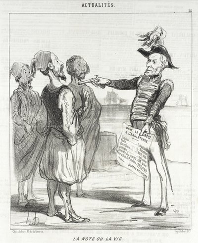 Das Geld oder das Leben von Honoré Daumier