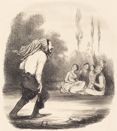 Der größte Spaßvogel der Gesellschaft von Honoré Daumier