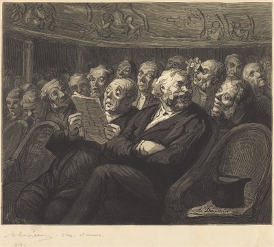 Die Orchesterfauteuils von Honoré Daumier