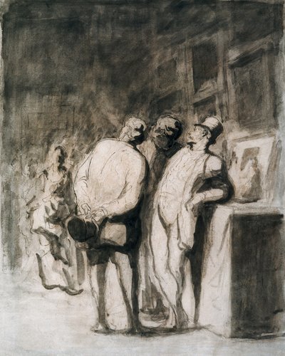 Die drei Kenner von Honoré Daumier