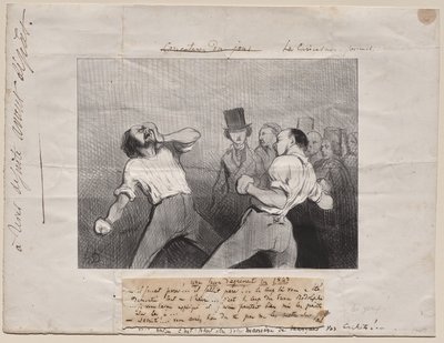 Lektion im Verständnis im Jahr 1843 von Honoré Daumier