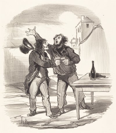 Mitglied... des zehnten Dezembers nimmt das... von Honoré Daumier