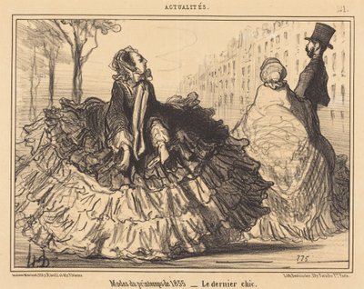Frühlingsmoden von 1855 von Honoré Daumier