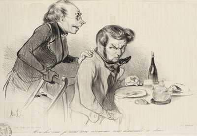 Mein lieber Freund, ich komme ohne Zeremonie... von Honoré Daumier