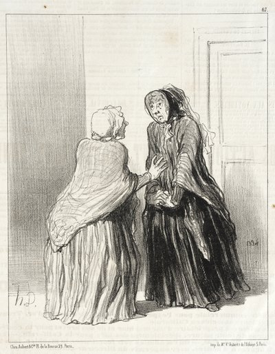 Mein armer Azor, der gestorben ist!... von Honoré Daumier