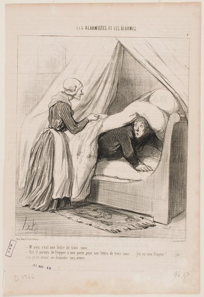 Mein Herr, es ist ein Brief für drei Centimes ... von Honoré Daumier