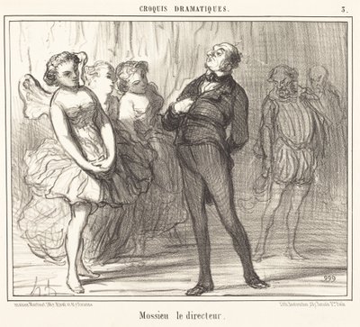 Mossieu der Direktor von Honoré Daumier