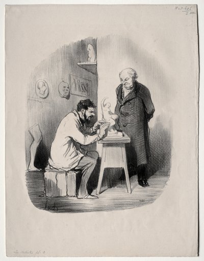 Die Künstler, Platte 2: Du musst mich eines Tages auf diese Weise modellieren von Honoré Daumier