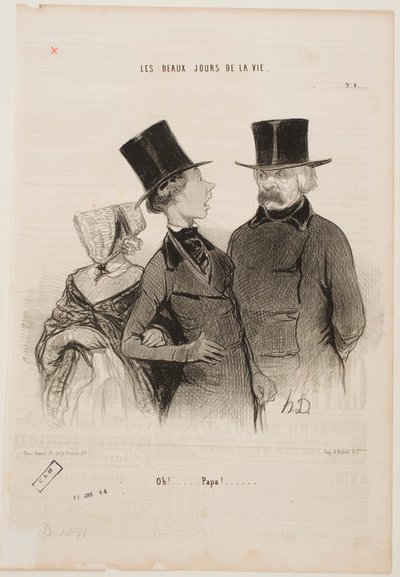 Hoppla... Papa! ... von Honoré Daumier
