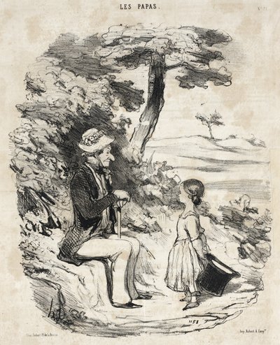 Wenn man einen scherzhaften Vater hat von Honoré Daumier