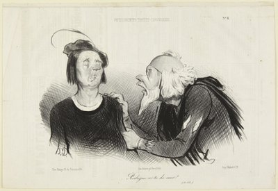 Rodrigue, hast du Mut?, Nummer 8 aus der Serie Physionomies Tragico-Classiques aus Le Charivari von Honoré Daumier