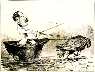 Der napoleonische Liner, Napoleons III. Rückkehr aus dem Exil von Honore Daumier