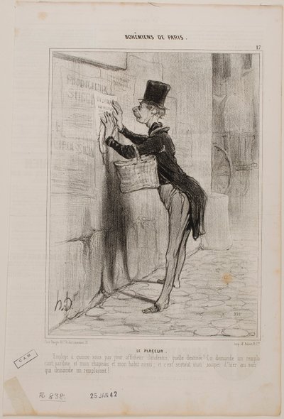 Der Plakatmann von Honoré Daumier