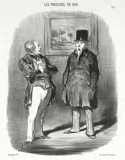 Tiens...Ich habe dich nicht erkannt... von Honoré Daumier