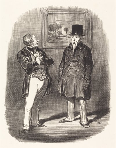 Sieh an... ich habe dich nicht erkannt... von Honoré Daumier