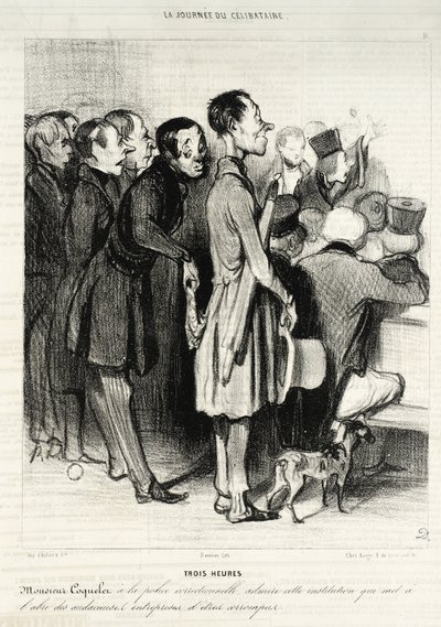 Drei Stunden... von Honoré Daumier