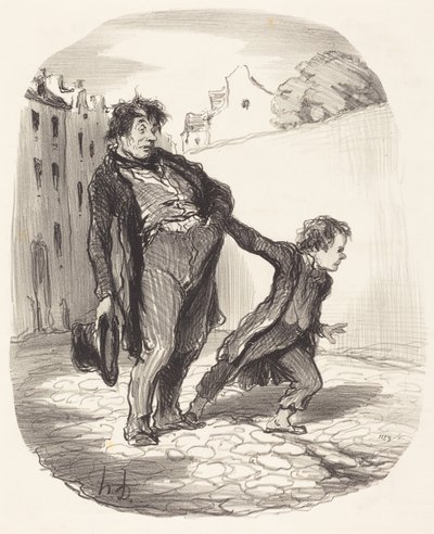 Ein vorbildlicher Sohn von Honoré Daumier
