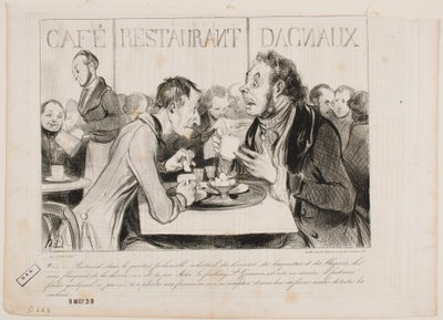 Siehst du, Bertrand, in diesem vornehmen Viertel der Industriellen... von Honoré Daumier