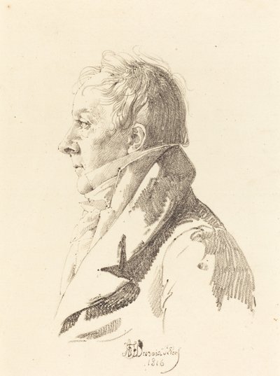 Porträt eines Mannes von Honore Jean Dubois Duperray