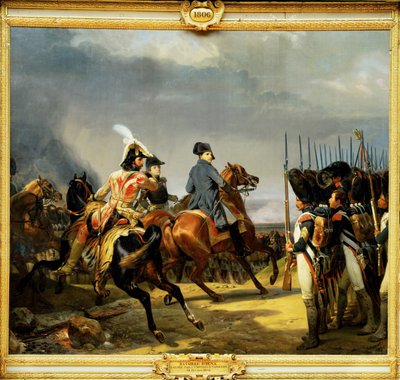 Schlacht von Jena, gewonnen von Kaiser Napoleon I., am 14. Oktober 1806 von Horace (after) Vernet