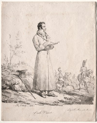 Antoine Charles Horace Vernet, genannt Carle von Emile Jean Horace Vernet