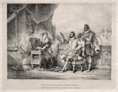 Marie de Medici und Heinrich IV. von Frankreich von Emile Jean Horace Vernet