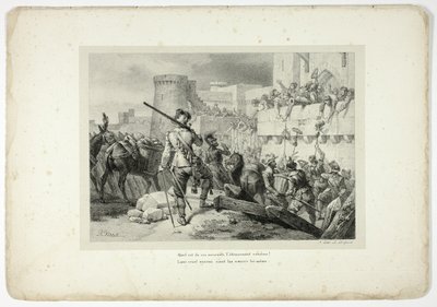 Welch großes Erstaunen bei diesen Sterbenden... von Horace Vernet
