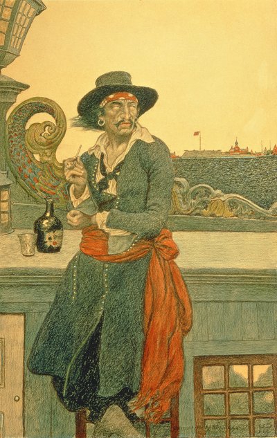 Kidd auf dem Deck der 