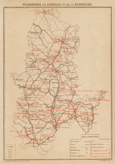Pilgerfahrten des Lyonnais und der Bourgogne von Hubert Clerget
