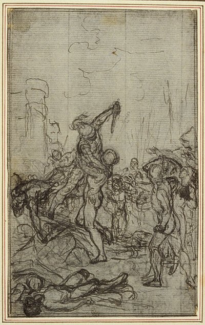 Studie für Lucains "La Pharsale", Gesang IV von Hubert Francois Gravelot