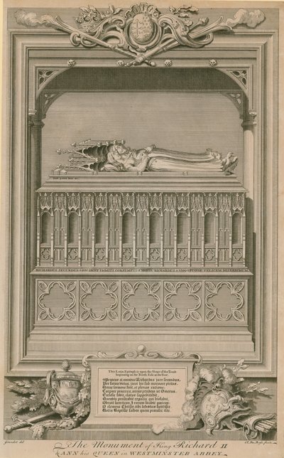 Das Denkmal von König Richard II. und seiner Königin Ann von Hubert Francois Gravelot
