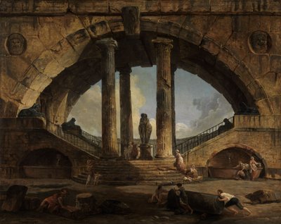 Römische Phantasievedute von Hubert Robert