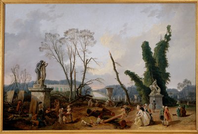 Blick auf den Tapis Vert in Versailles von Hubert Robert