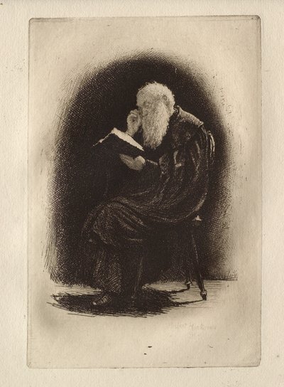 Eine Charterhouse-Studie von Hubert von Herkomer