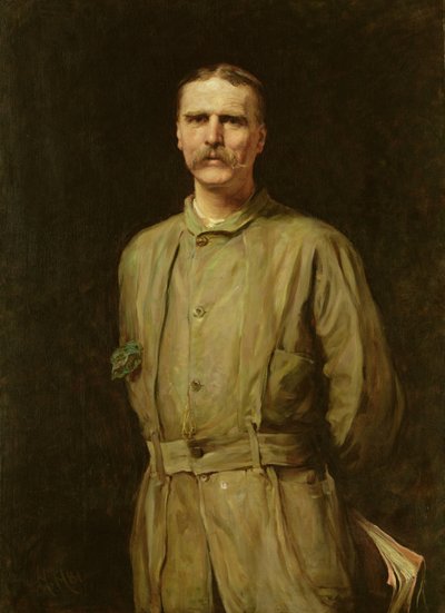 Porträt von Archibald Forbes, Kriegsberichterstatter, 1881 von Hubert von Herkomer