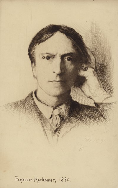 Selbstporträt des britischen Künstlers Hubert Herkomer von Hubert von Herkomer