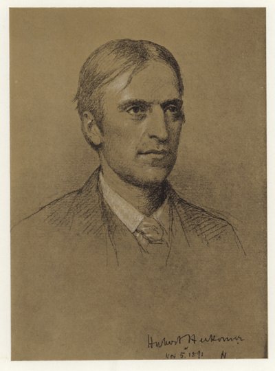Selbstporträt von Hubert Herkomer von Hubert von Herkomer