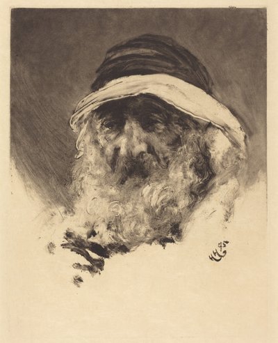 Studie eines arabischen Kopfes von Hubert von Herkomer