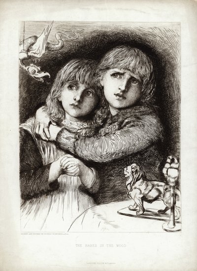 Die Kinder im Wald von Hubert von Herkomer