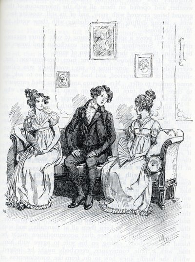 Illustration für "Emma" von Jane Austen von Hugh Thomson