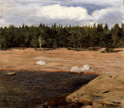 Der Strand, Niemenlautta von Hugo Simberg