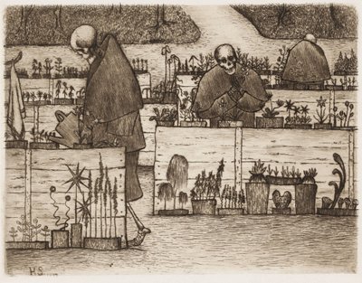 Der Garten des Todes; Im Garten des Todes von Hugo Simberg